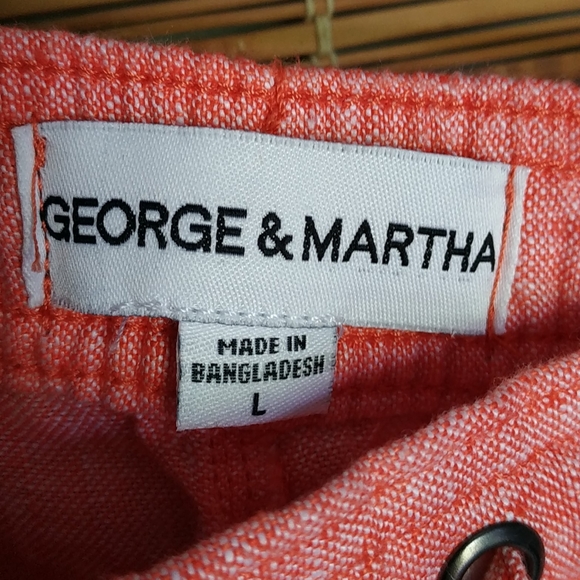 George & Martha Linen Shorts Size L - Picture 5 of 6